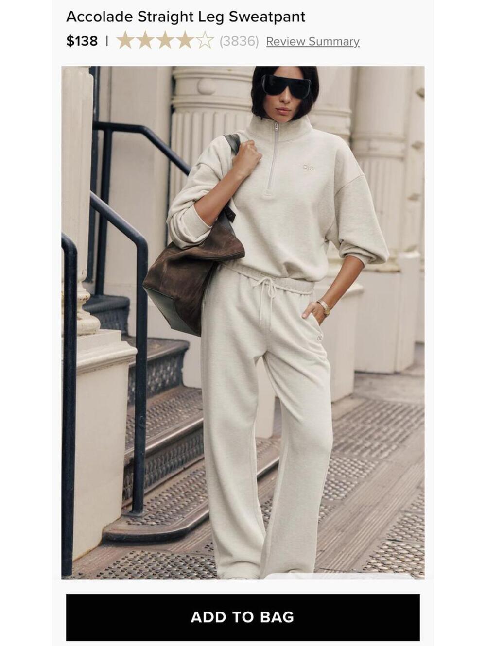 ALO Accolade Straight Leg Sweatpants